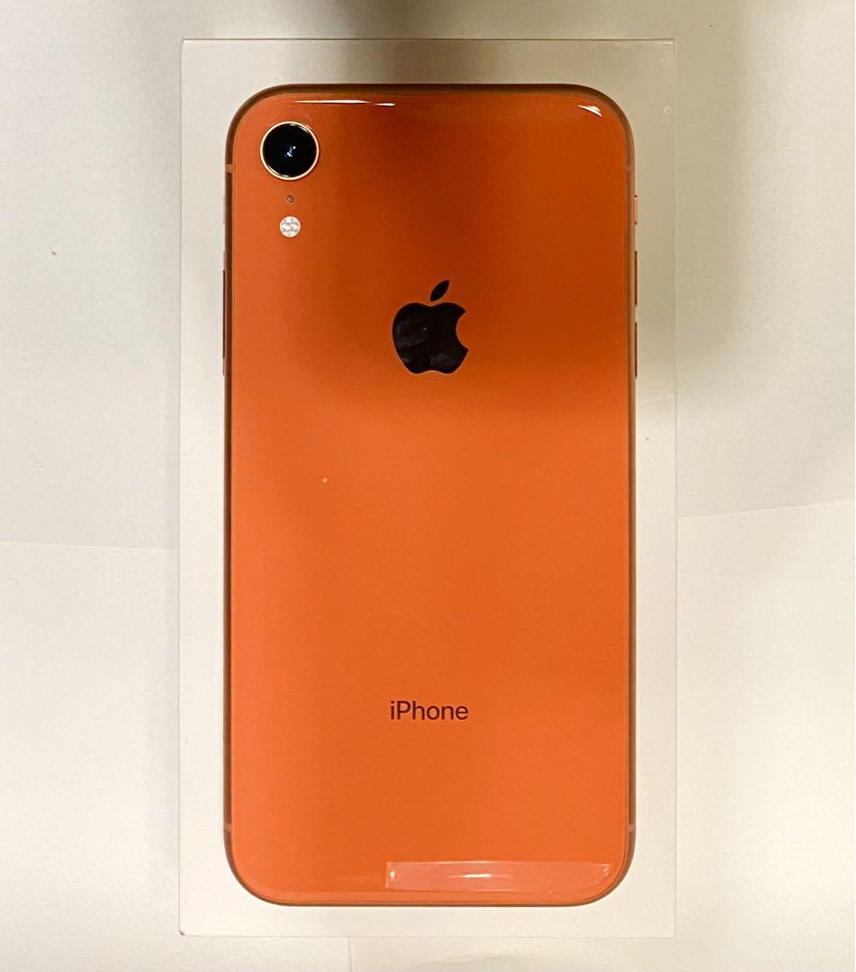 【バッテリー82%】iPhone XR Coral 64 GB SIMフリー