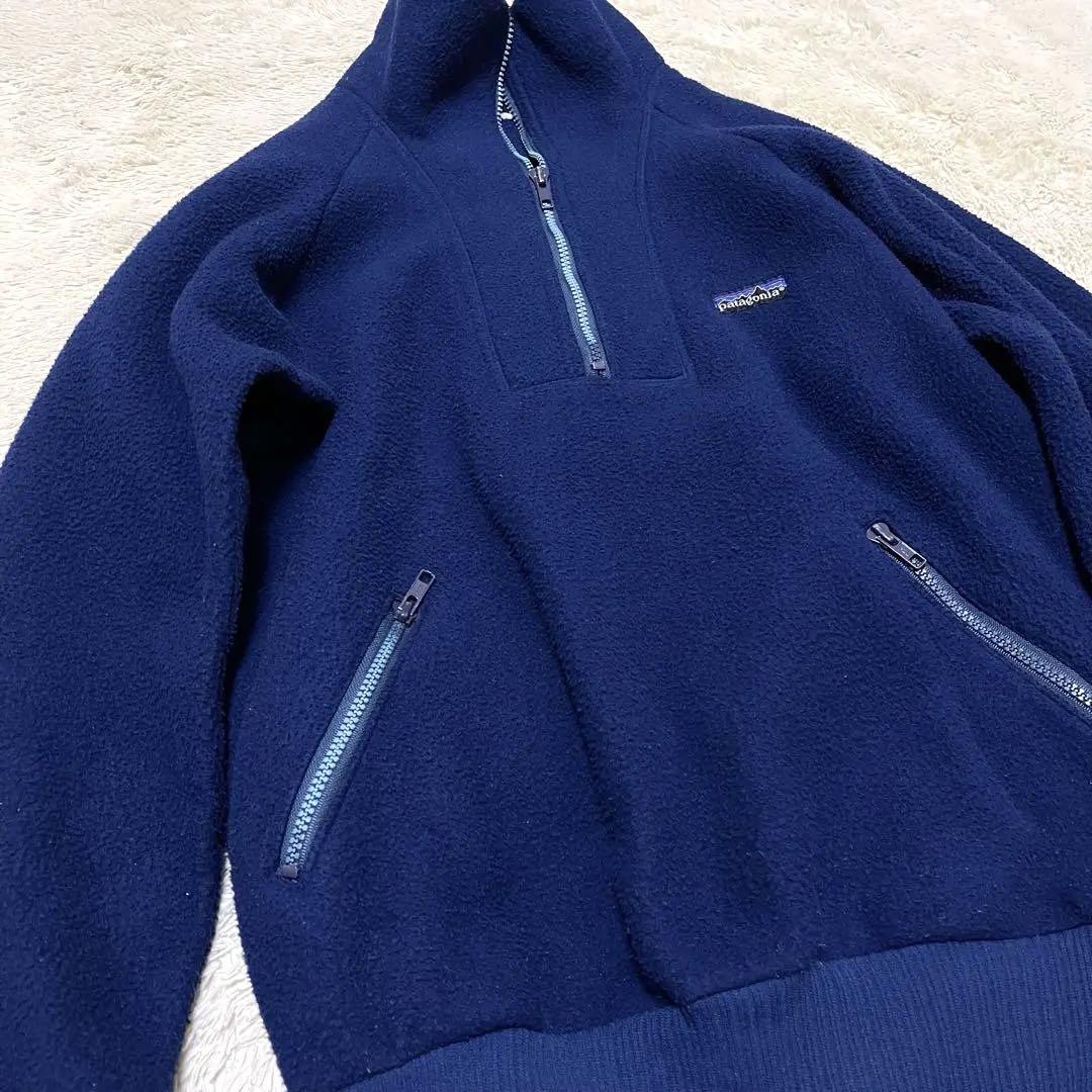 ●patagonia パタゴニア●ヴィンテージロゴ●ハーフジップフリース