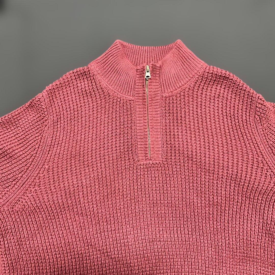 L.L.Bean オーガニック・コットン・セーター、クォータージップ