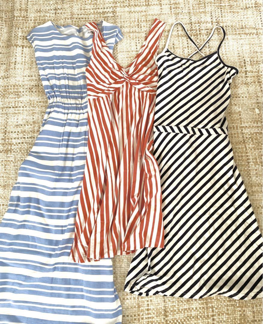 しましまワンピース 3点セット
