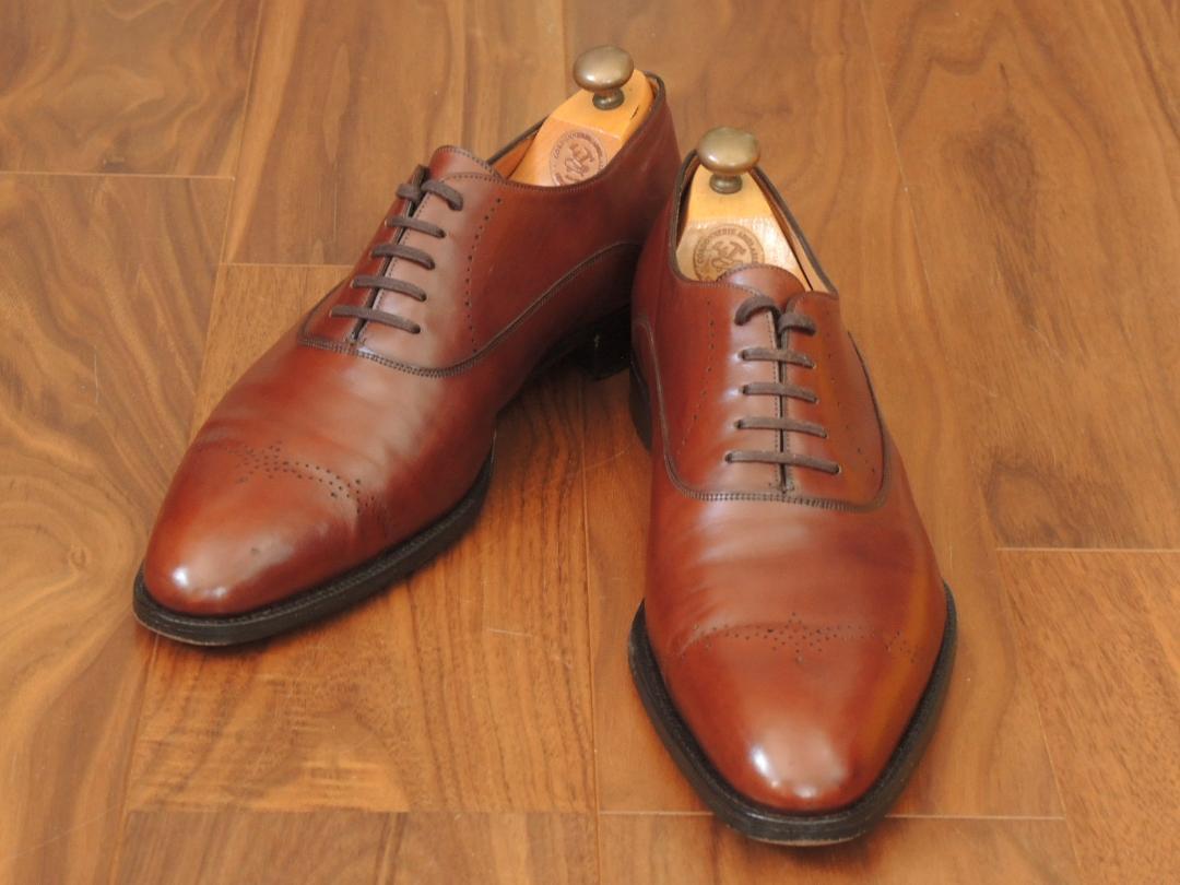 極上美品30万円　ジョンロブ　ASCOT　10.5E　美形で気品を備えたヒット作