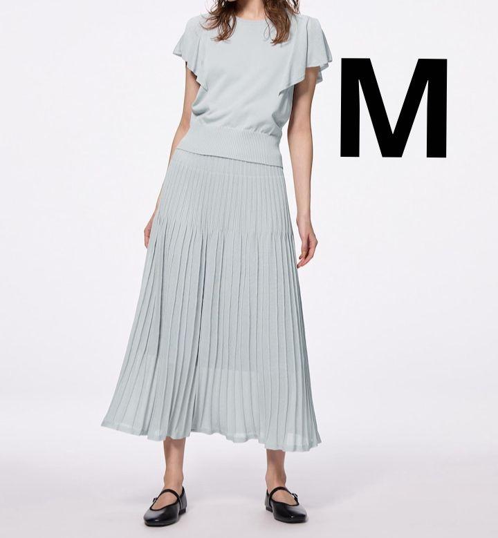 gu シアーニットフレアスカート 新品 未使用 m - メルカリ