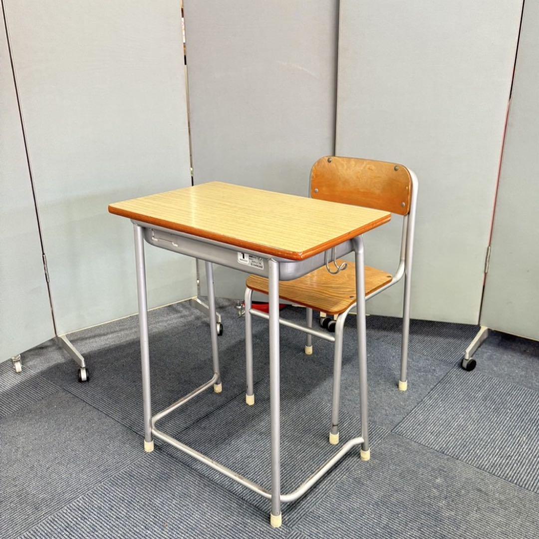 YF27) 学校 椅子 机 教室 デスク イス セット DAIICHI