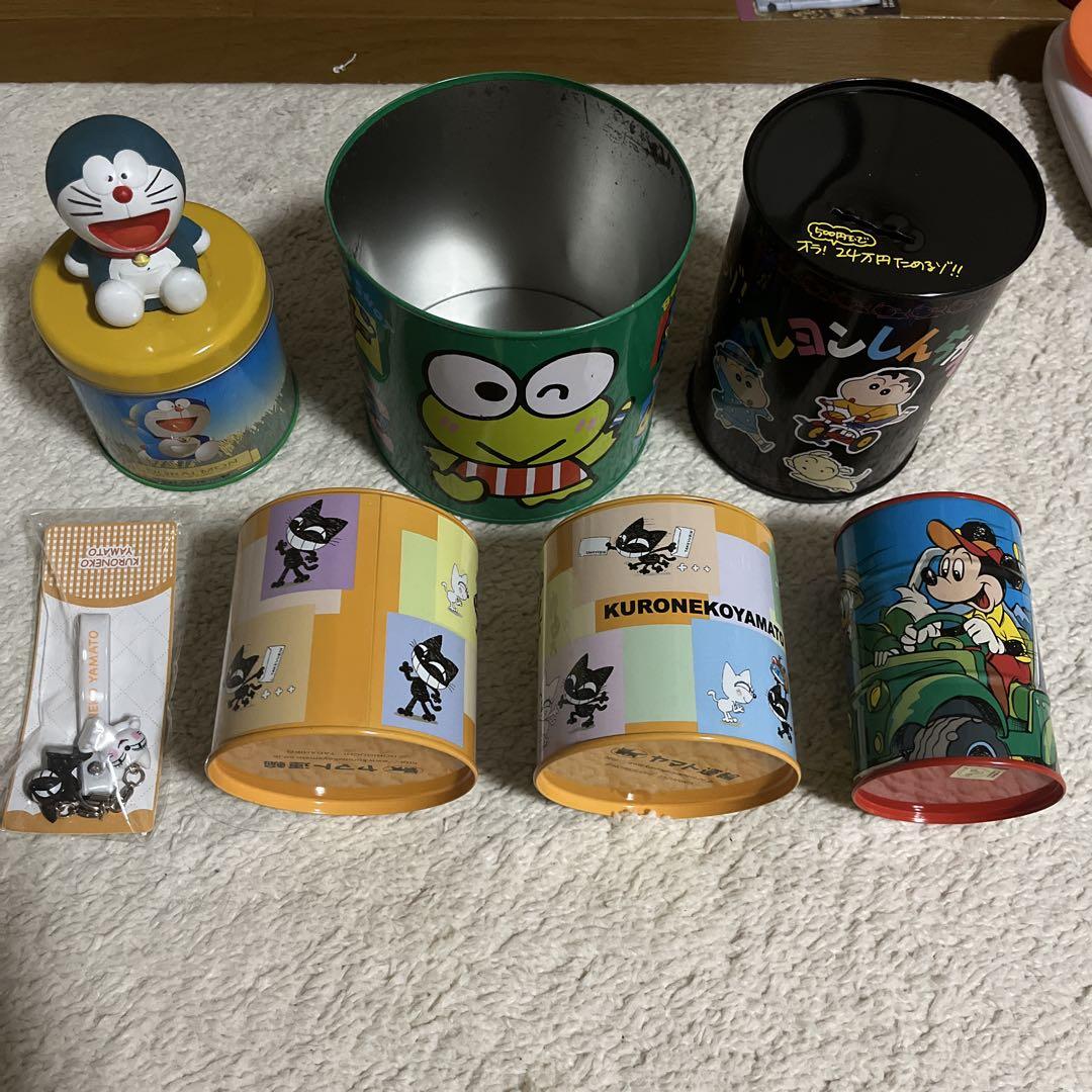 クレヨンしんちゃん ケロケロケロッピ ミッキー　貯金箱　ドラえもん 7個セット