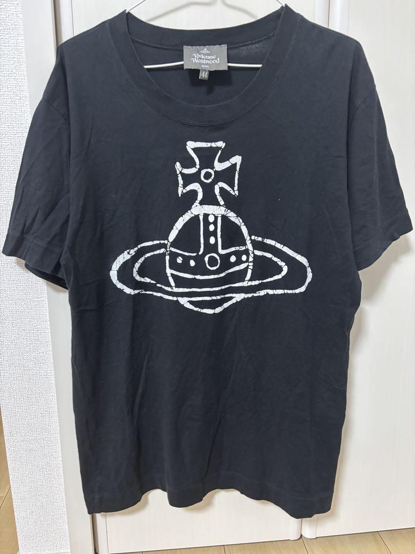 Vivienne Westwood MAN 44サイズ グレー ビッグオーブロゴ Vivienne Westwood MAN ビッグオーブロゴ Tシャツ【44】 トップス