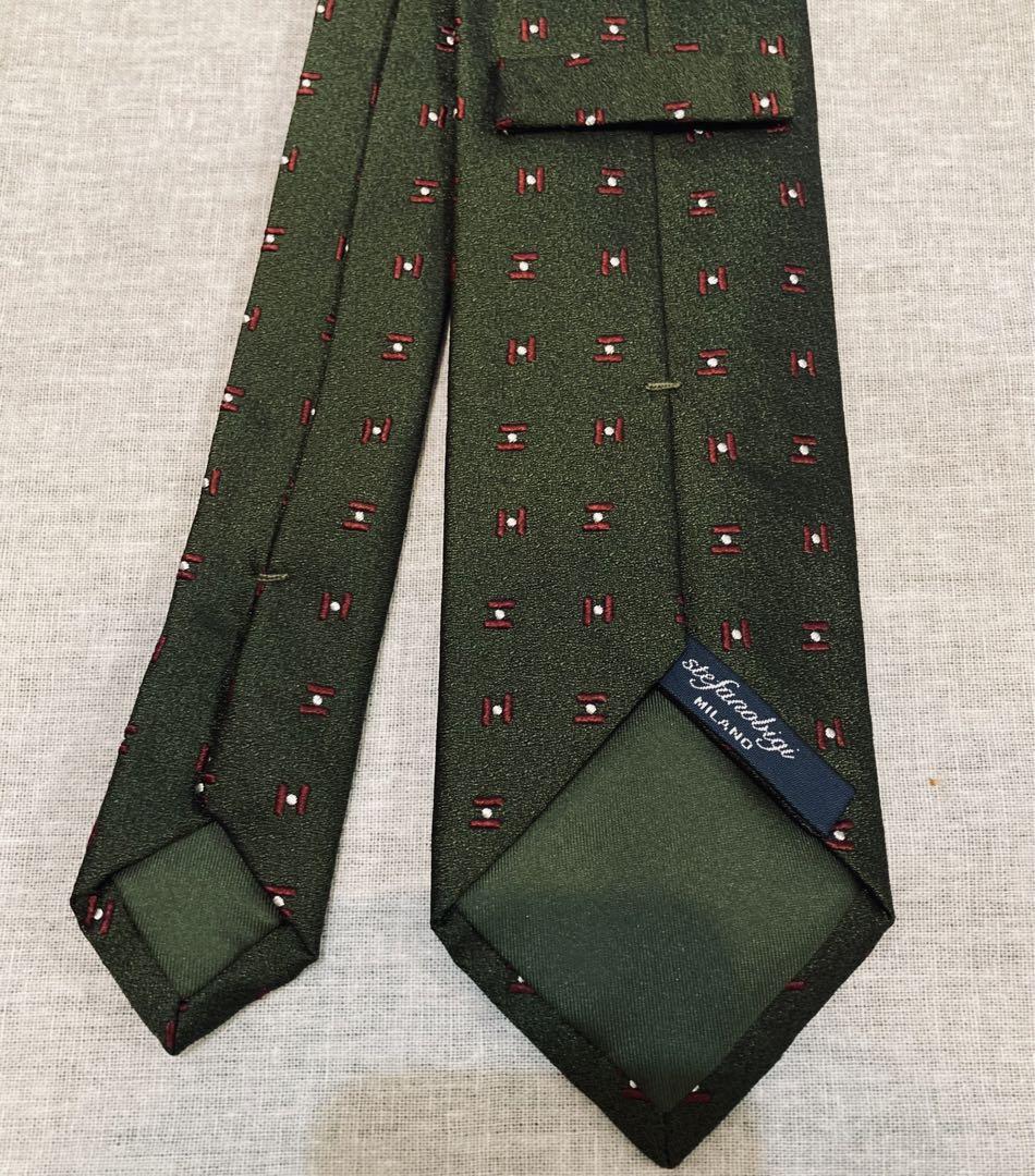 新品 ステファノビジ stefanobigi 小紋柄 ネクタイ クラシコ