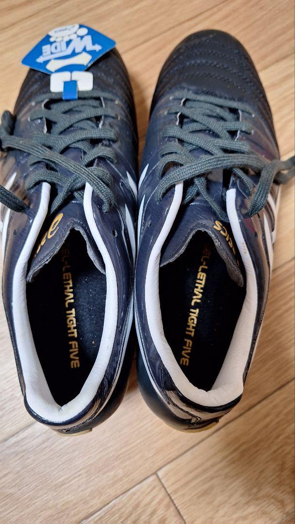 【新品、未使用】ASICS ブラック ラグビーシューズ スパイク　26cm