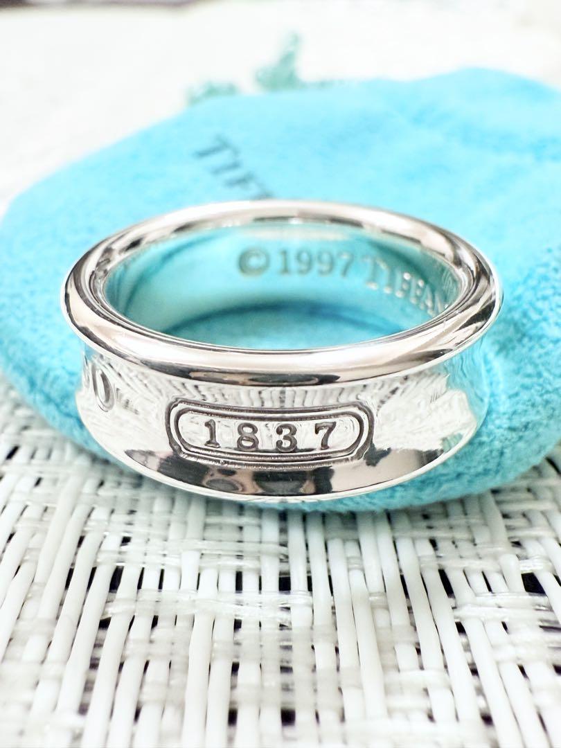 ティファニー　ナローリング　指輪　13号　研磨済み　1837 TIFFANY