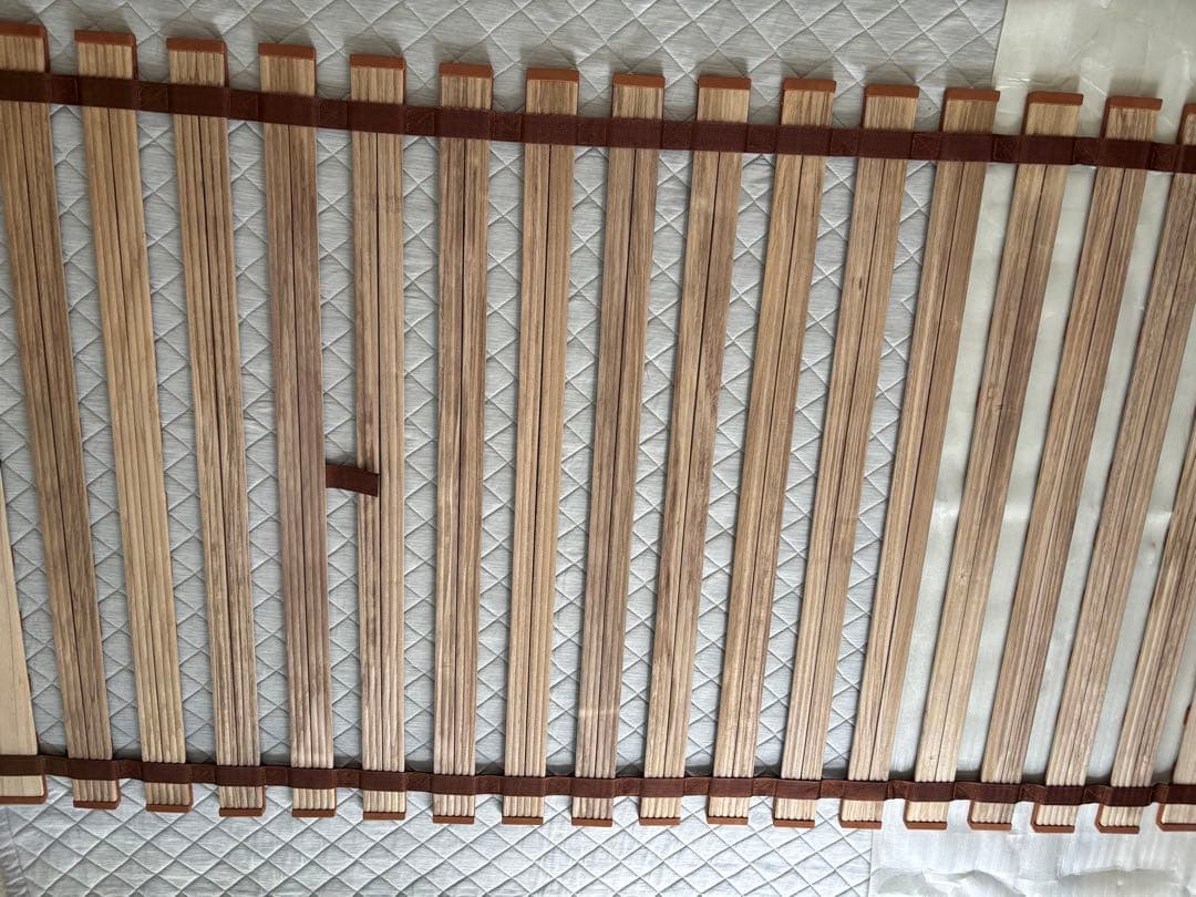 SHIKKE-NIGHT 桐すのこベッド ロール式 セミダブル２枚