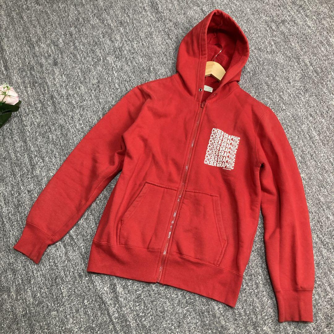 Supreme レッド パーカー フード付き　Mサイズ Supreme - Supreme シュプリーム パーカー M 赤 【古着】【中古