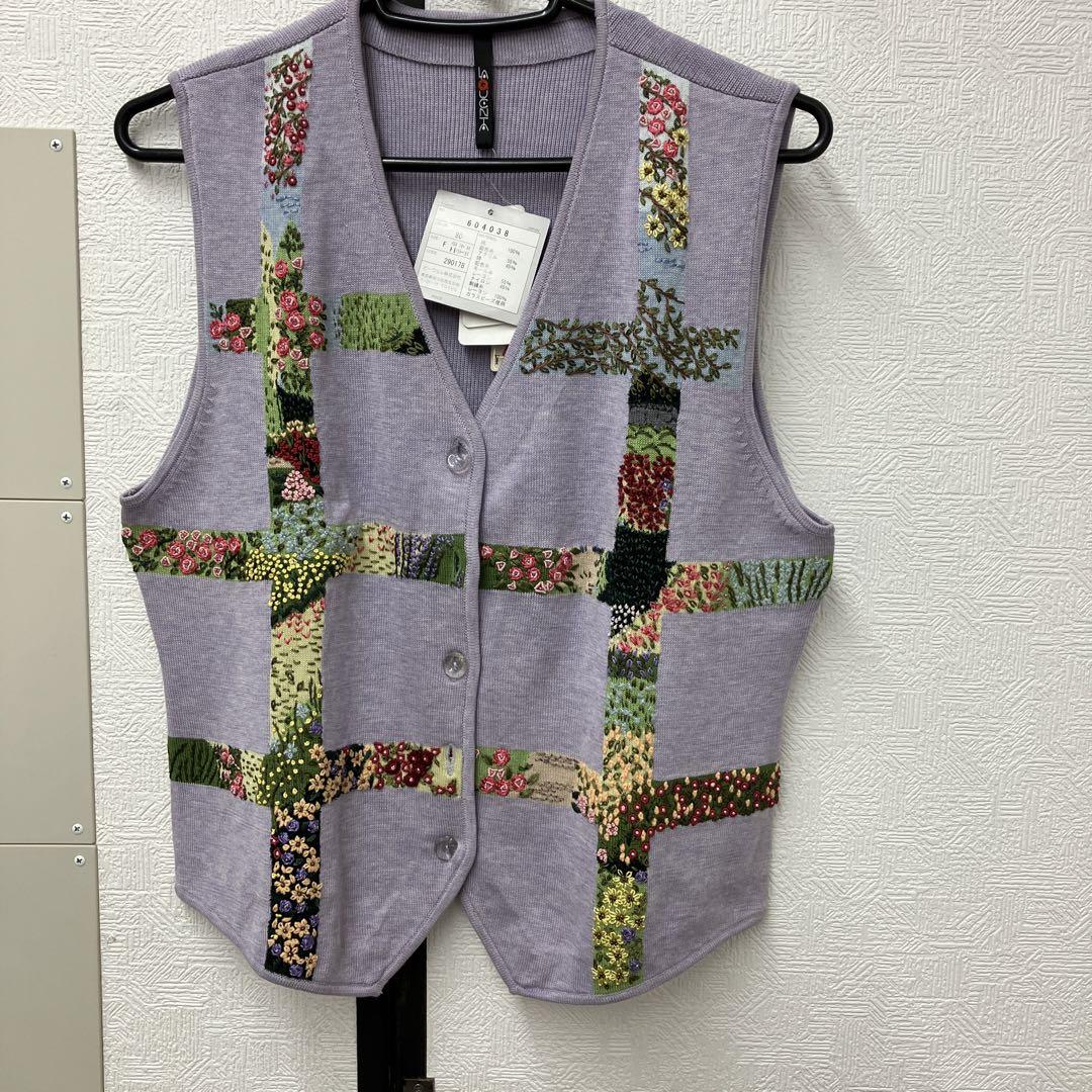 ヴィンテージリバーシブル花柄刺繍ベスト 70s TREGO'S Westwear 花柄刺繍 ベスト 42 - Sixpacjoe Web Shop