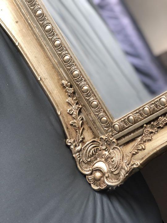 ☆イタリア製 美品 金縁ミラー 大型ミラー