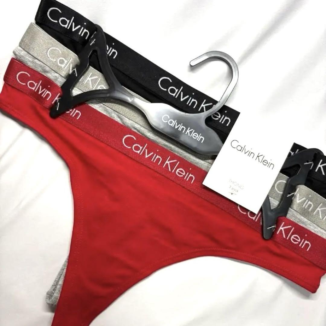 新品 CalvinKlein カルバンクライン Tバックショーツ 3点セットM