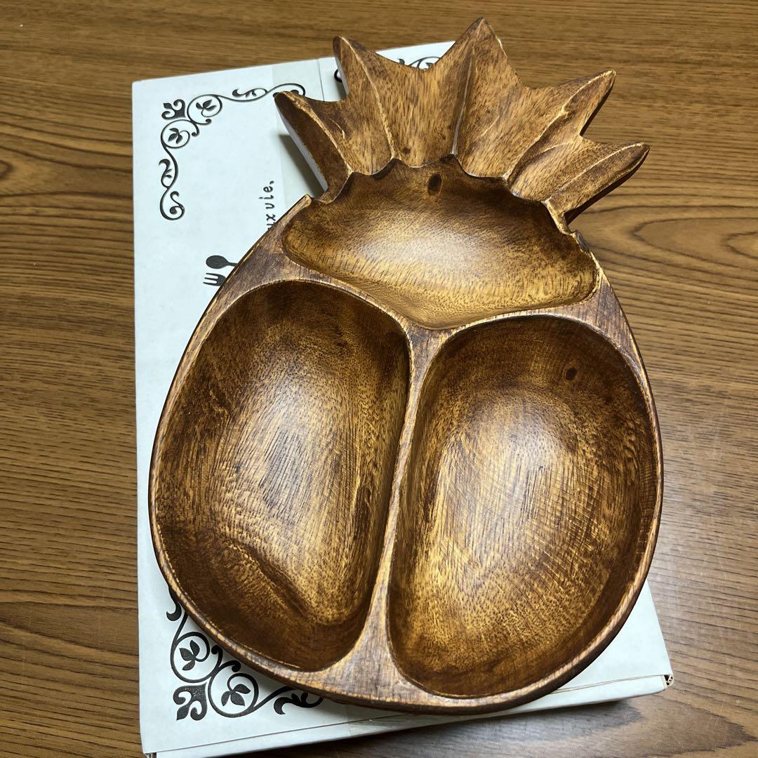 【新品】アカシアパイナップル型トレー2セット！