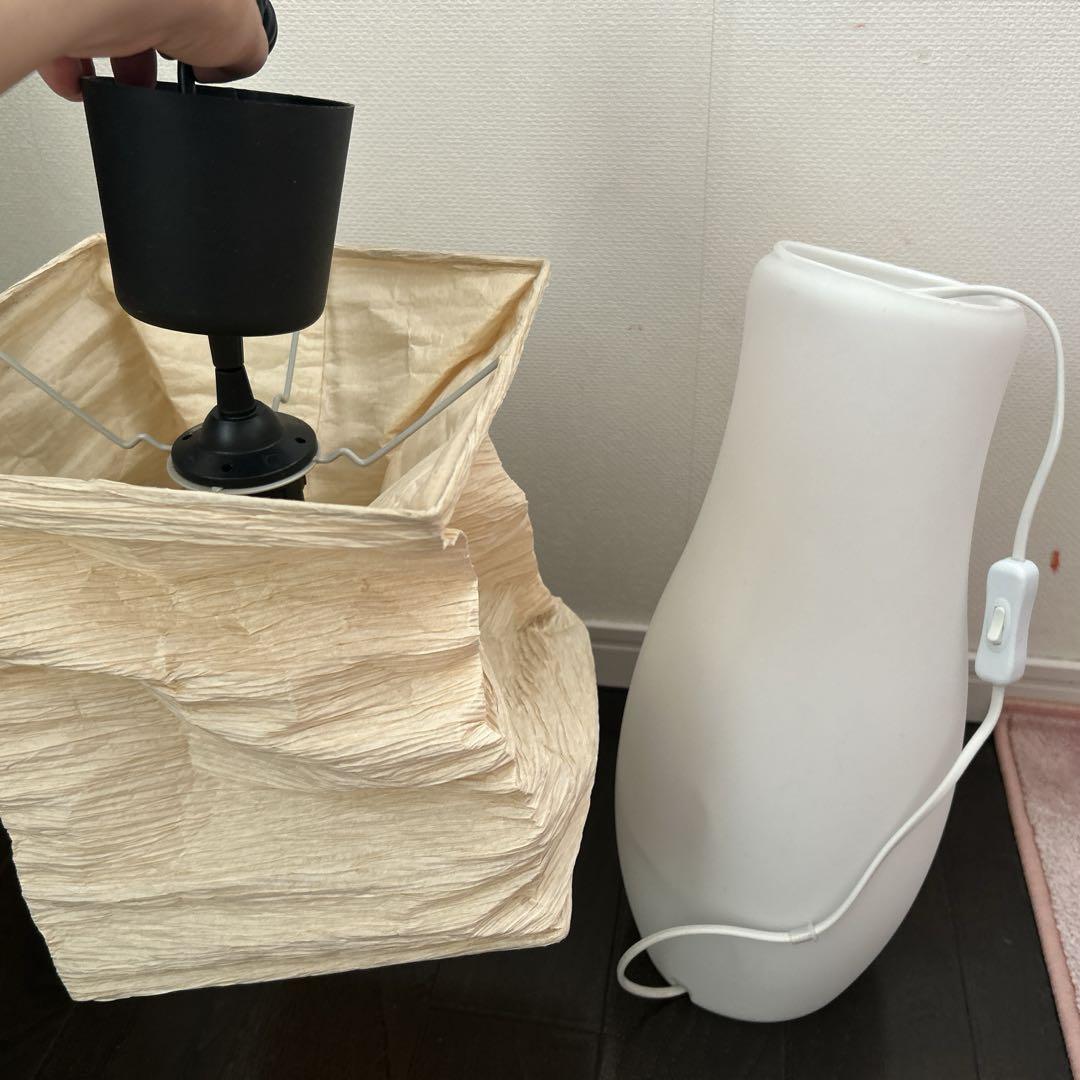 ホワイト フラワーベース型 IKEA MYLONIT