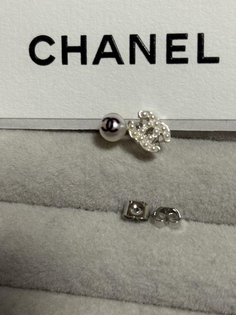 可愛い☆ CHANEL シャネル クリスタルパール ピアス (CHANEL
