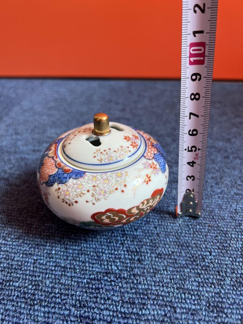 1003  其泉　春秋文豆丸型　香炉　未使用