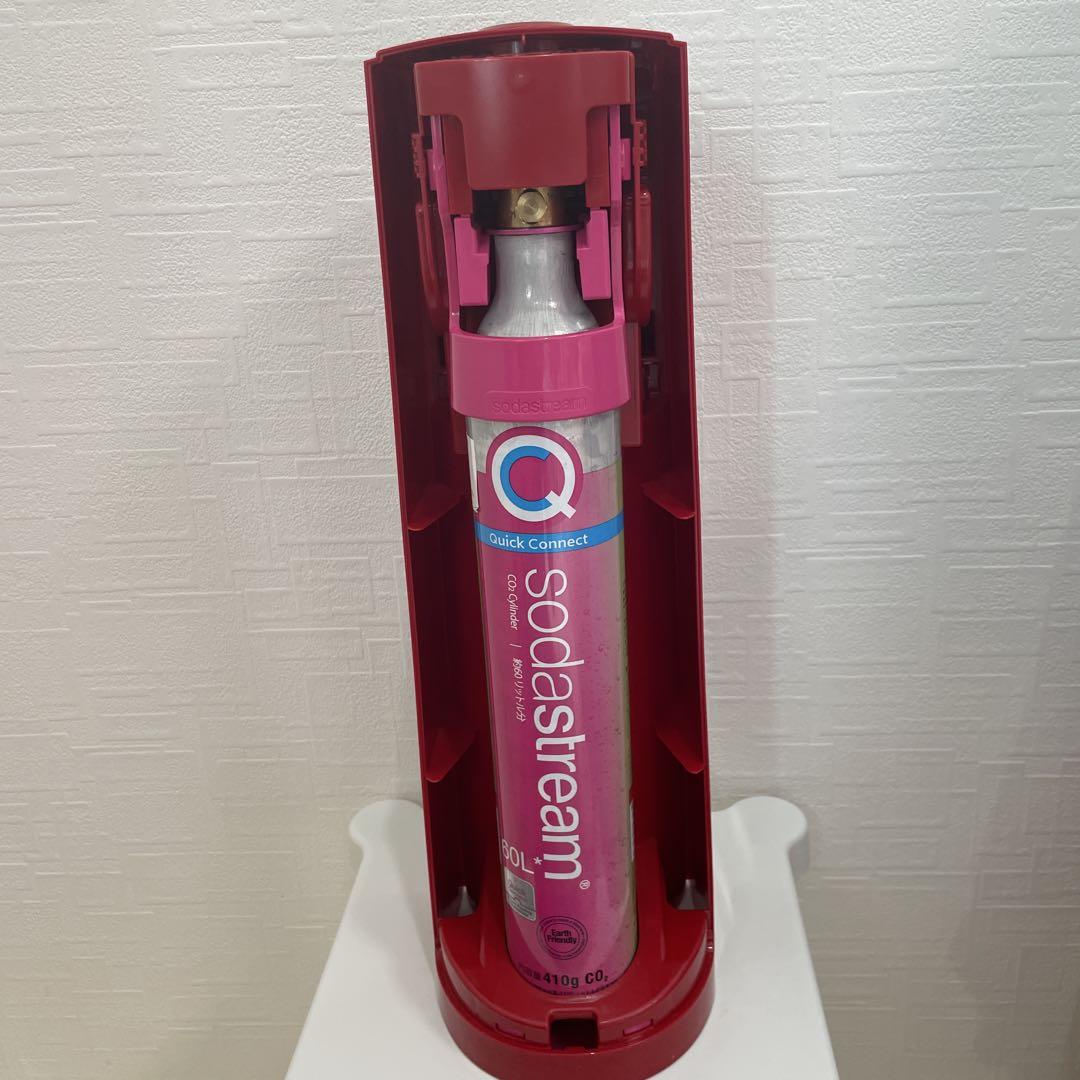 SodaStream Terra 炭酸水メーカー レッド ガスシリンダー付