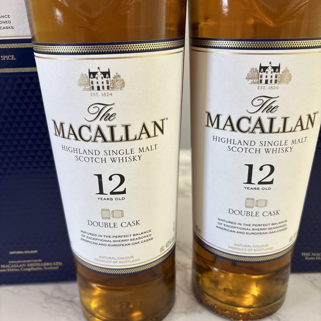 The Macallan 12年 ダブルカスク 700ml 2本セット