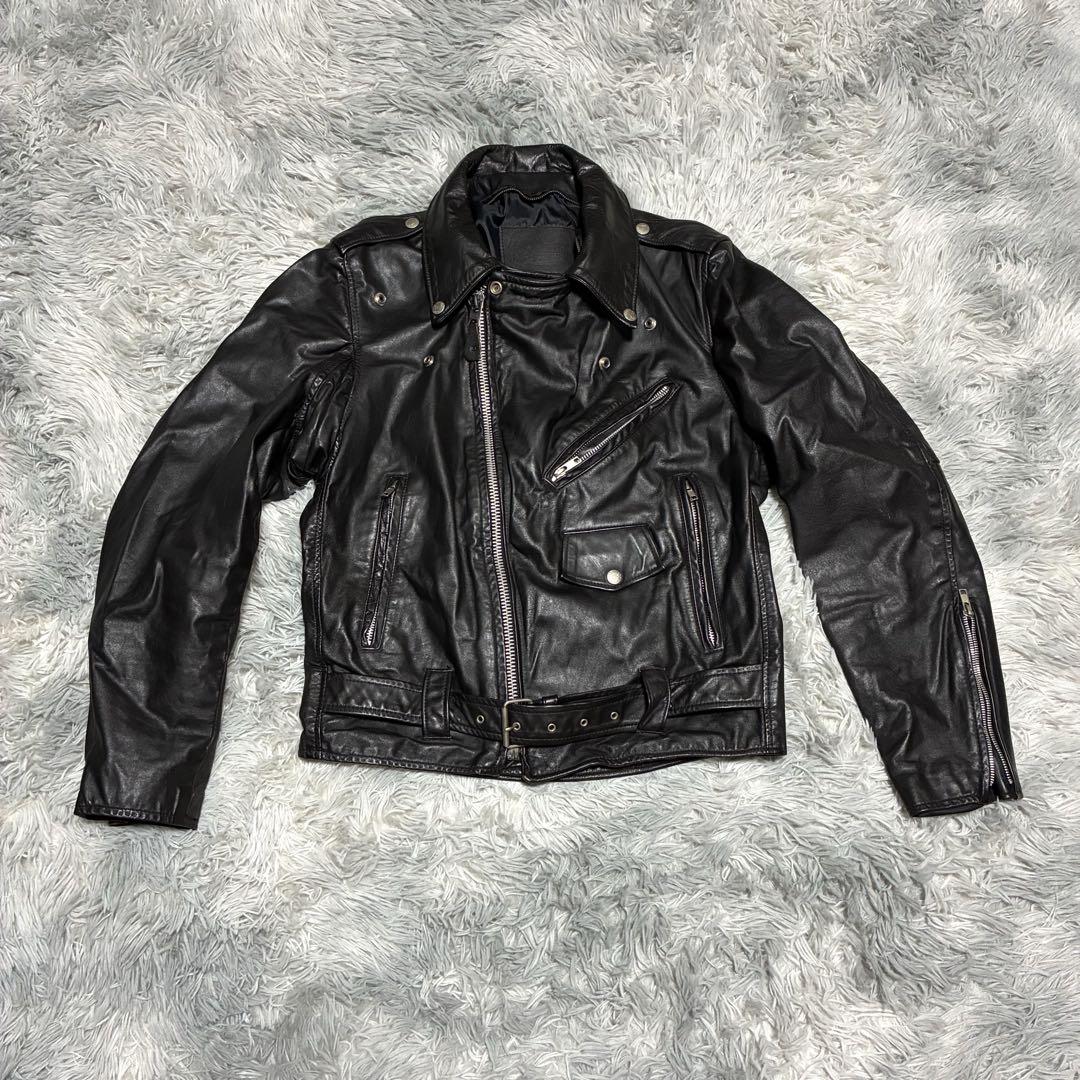 【希少品】ORCHARD MFG CO USA製 BLACK ダブルライダース