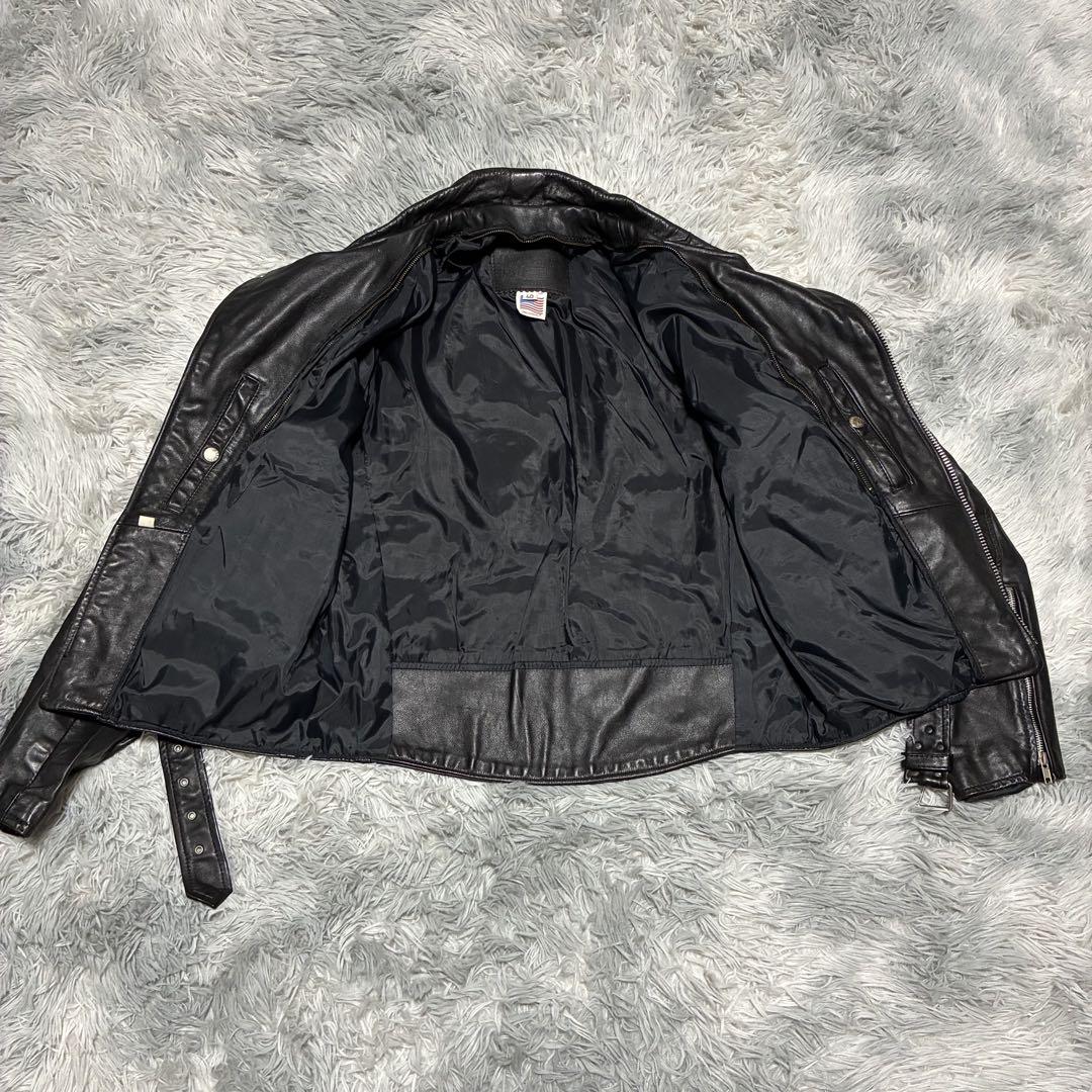 【希少品】ORCHARD MFG CO USA製 BLACK ダブルライダース