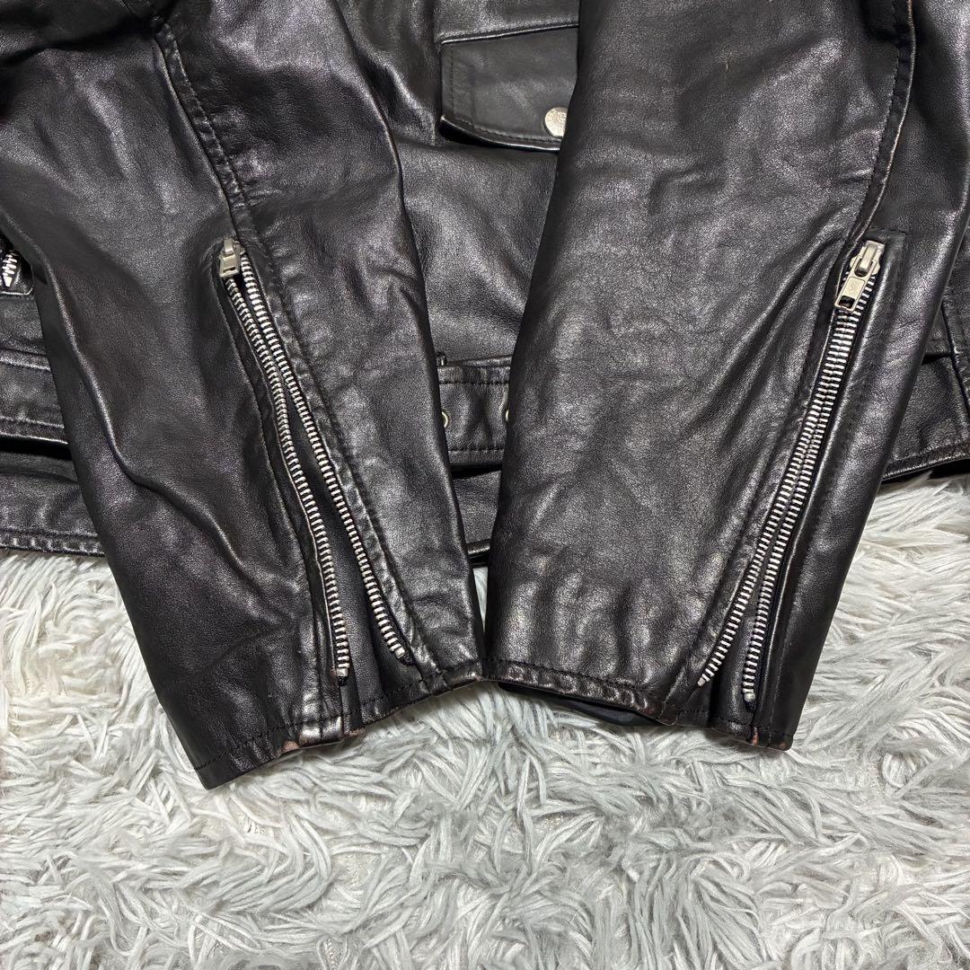 【希少品】ORCHARD MFG CO USA製 BLACK ダブルライダース