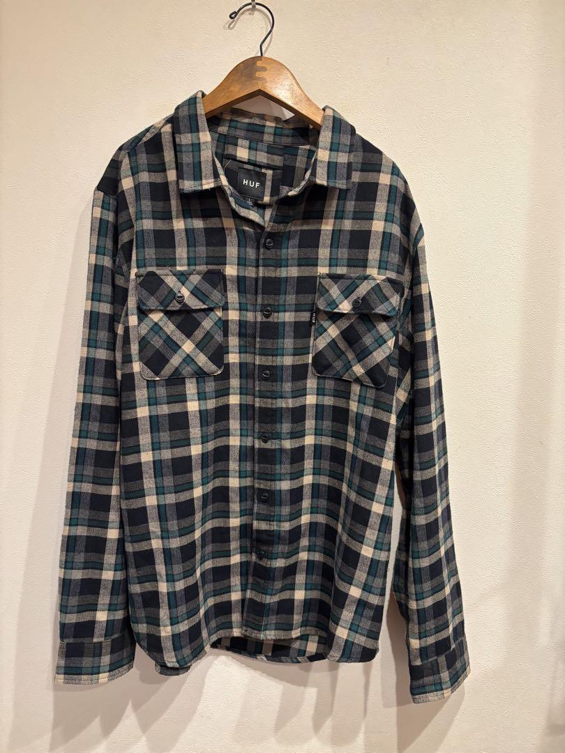 HUF チェックシャツ 隠しポケット ハフ