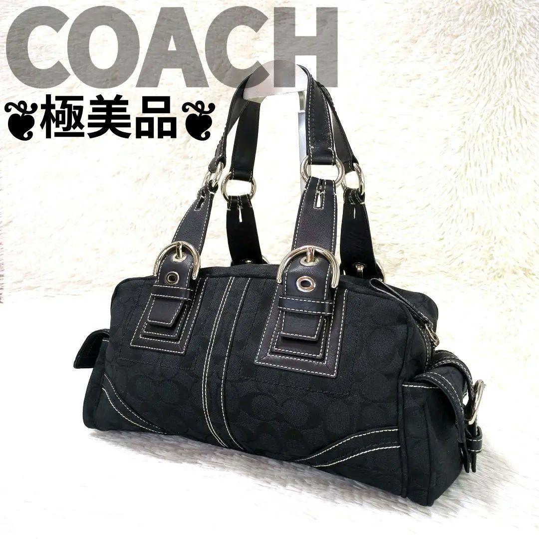 極美品✨️　COACH　コーチ　ハンドバッグ　ソーホー　黒　ブラック　Y2K
