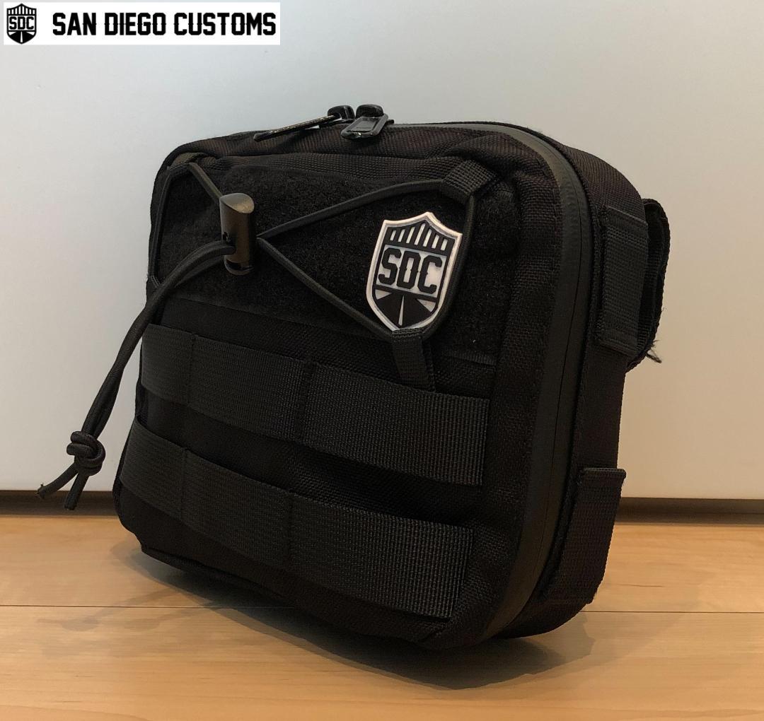 サンディエゴカスタムズ SDC Bar Bag バーバッグ バイク用 ポーチ 黒 SDC Bar Bag - San Diego Customs