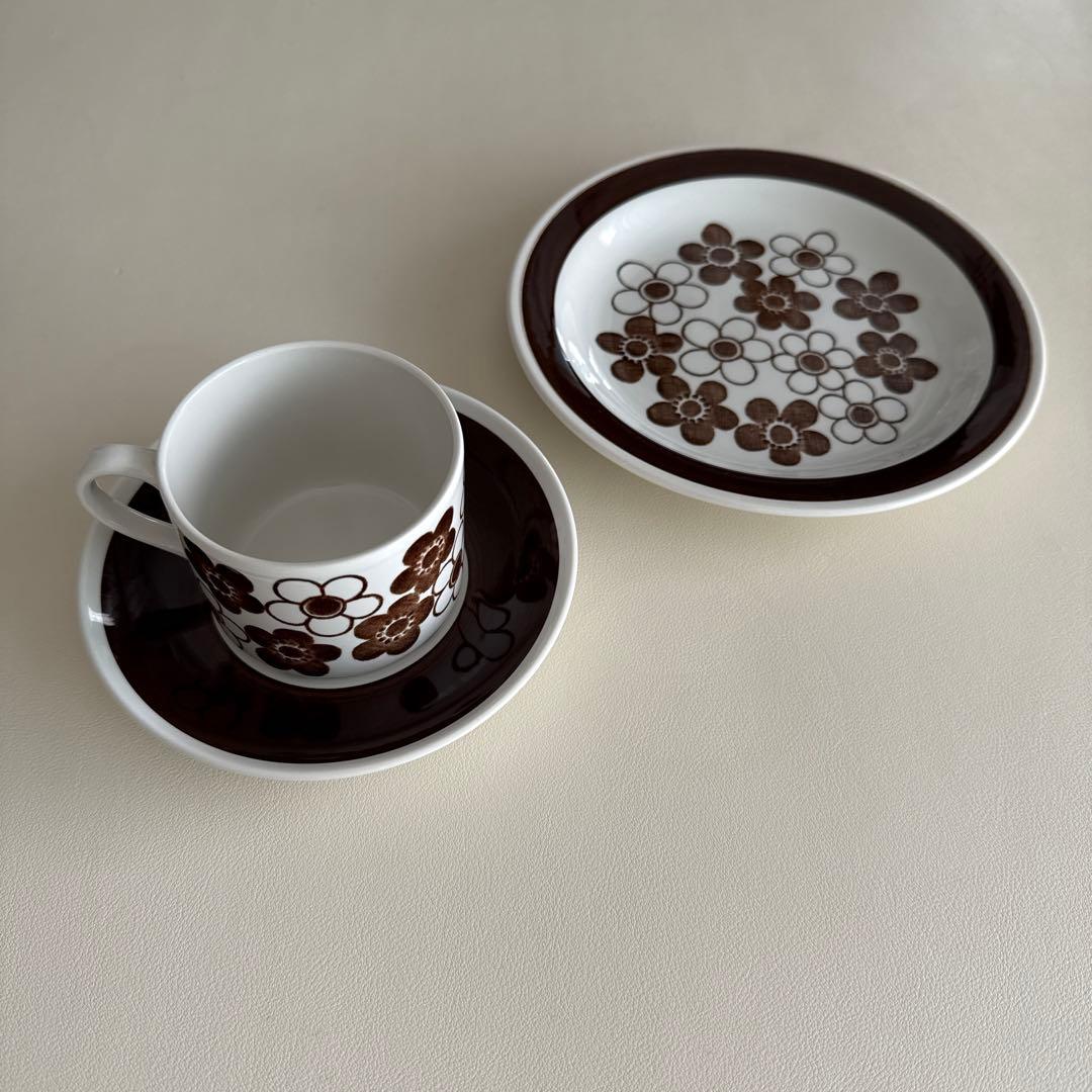 ロールストランド アネモン 北欧ヴィンテージ カップ ソーサー デザート皿Rorstrand