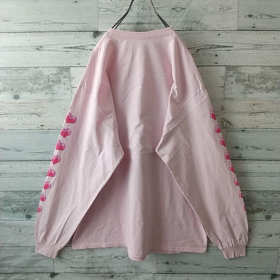 希少デザイン☆ワンピース ナミ ビッグプリント ロンT XL ピンク 希少デザイン☆ワンピース ナミ ビッグプリント ロンT XL ピンク