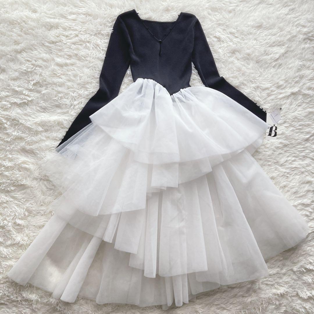 ワンピース Bibiy. DELPHINE TULLE DRESS BIBIY. MADE | DELPHINE TULLE DRESS BLACK｜Bibiy.
