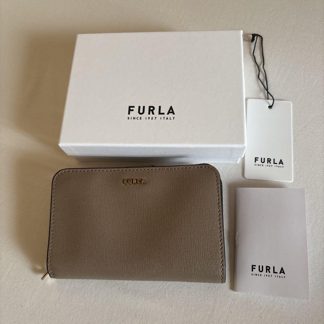FURLA 二つ折り財布 ベージュ
