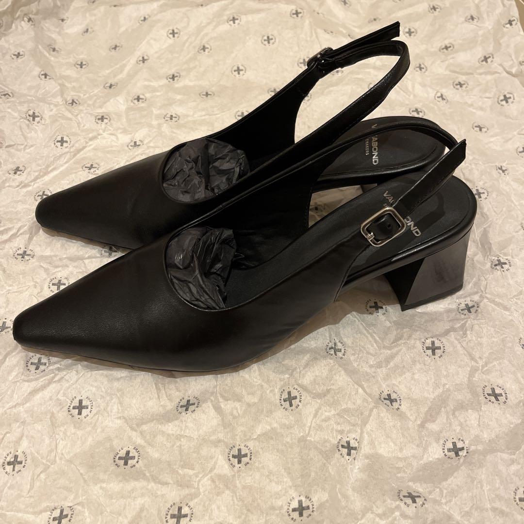 VIA SPIGA／バックストラップ・パンプス／22.5㎝
