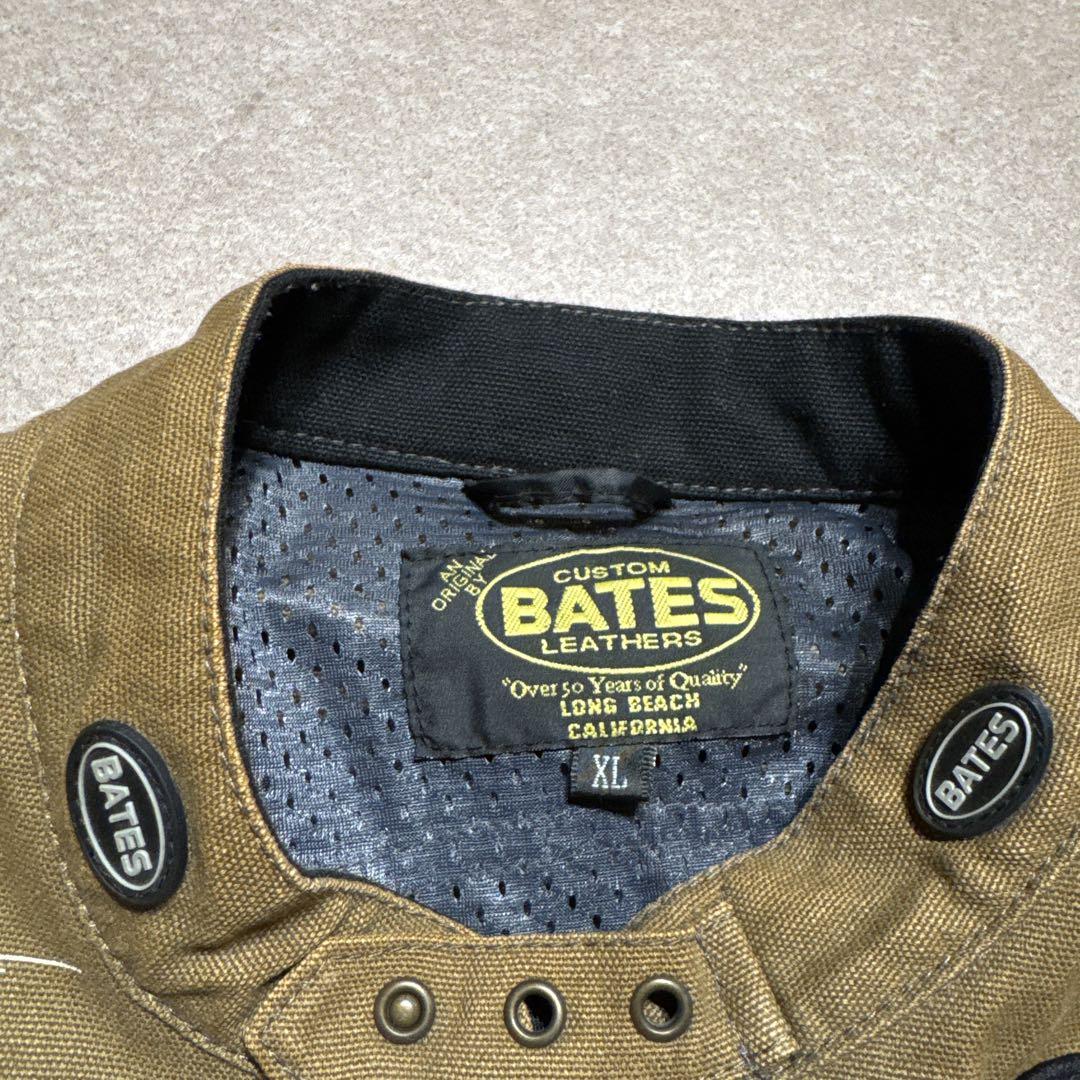 Bates ライダースジャケット　バイクウェア　茶色　ブラウン　XL Bates ライダースジャケットバイクウェア茶色ブラウンXL