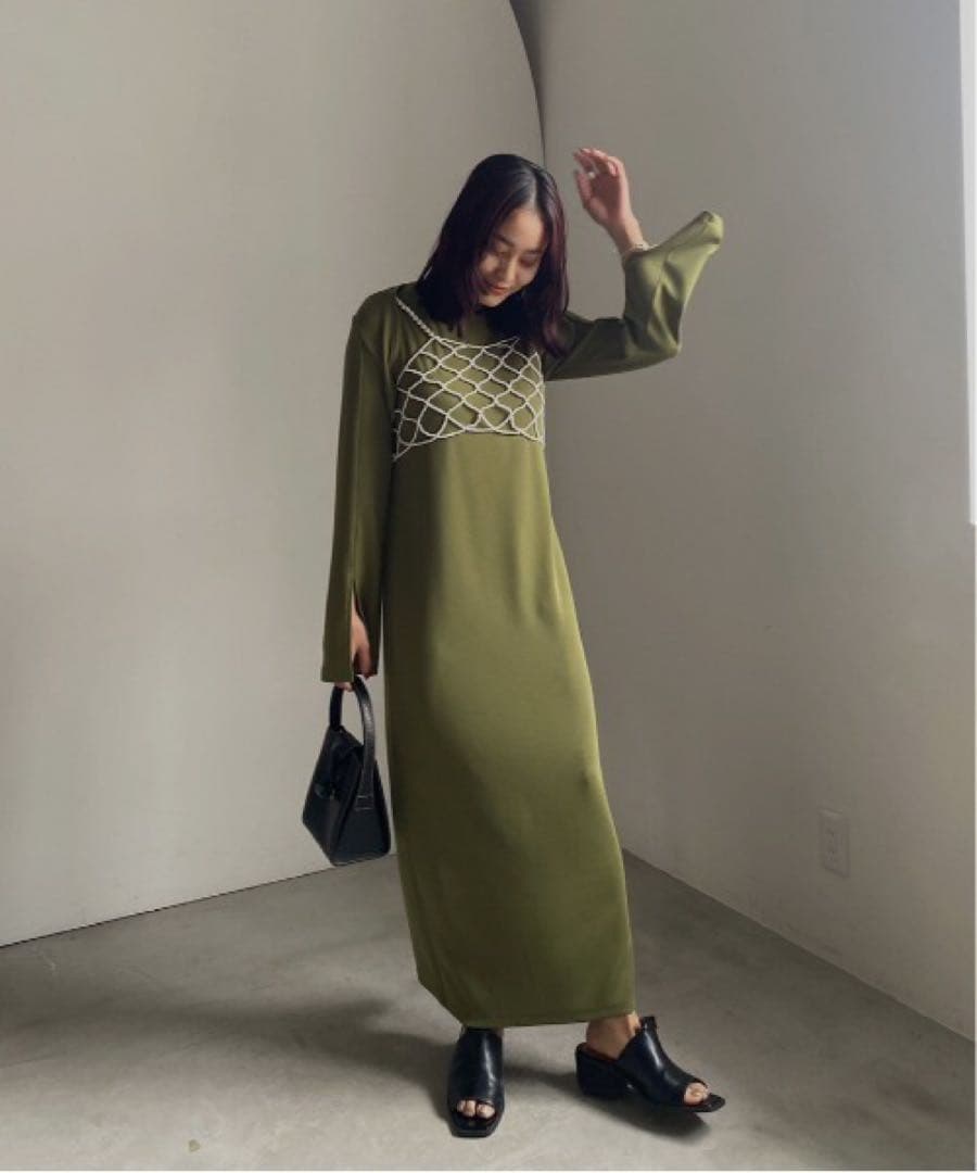 3WAY BOLERO RIB DRESS アメリヴィンテージ