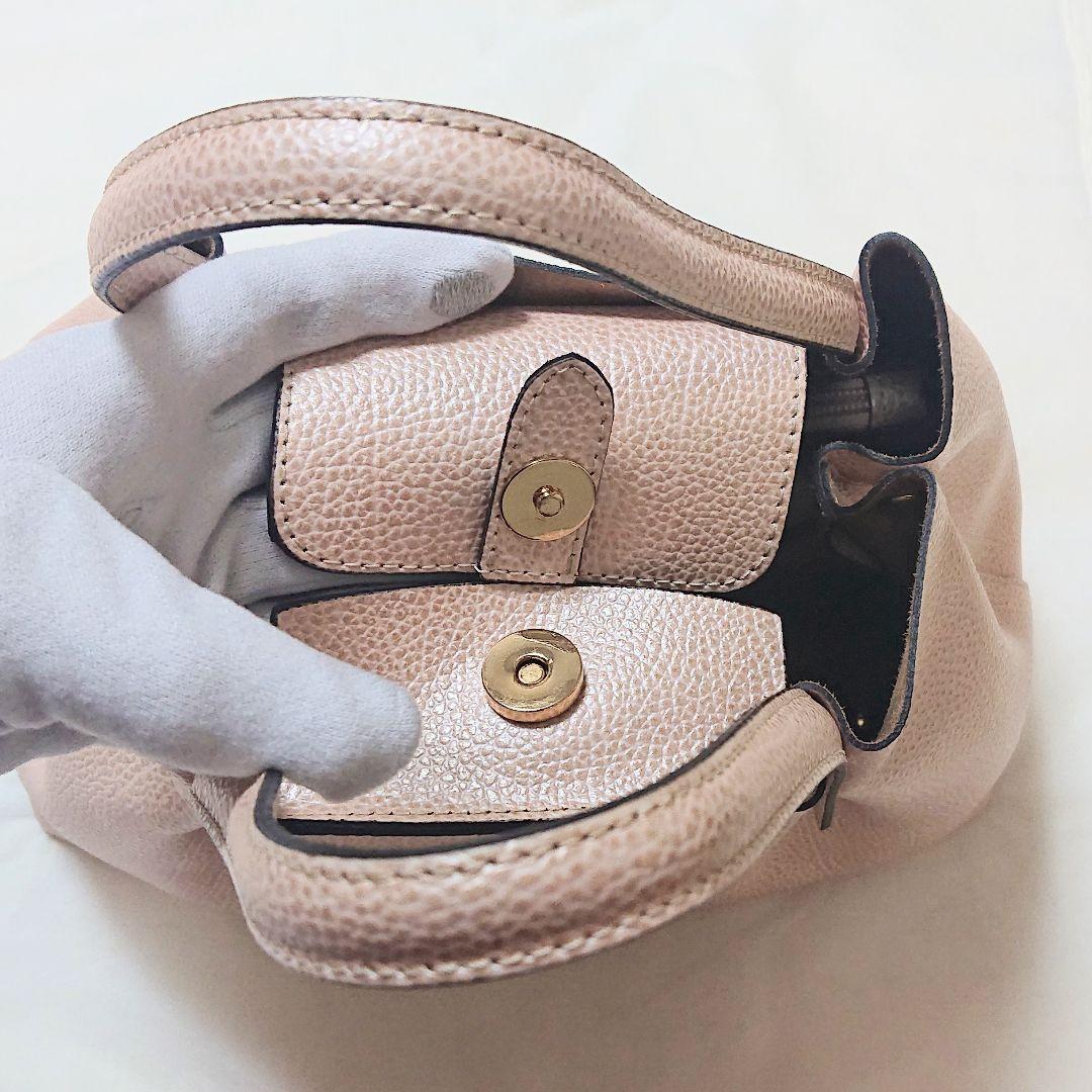 未使用】ANAYI 2wayバッグ パールピンク(コーラル系) イタリア製 | www