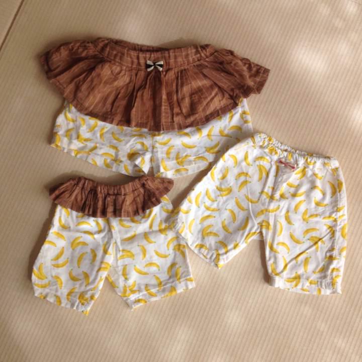 姉妹お揃い✴︎スカート付きショートパンツ