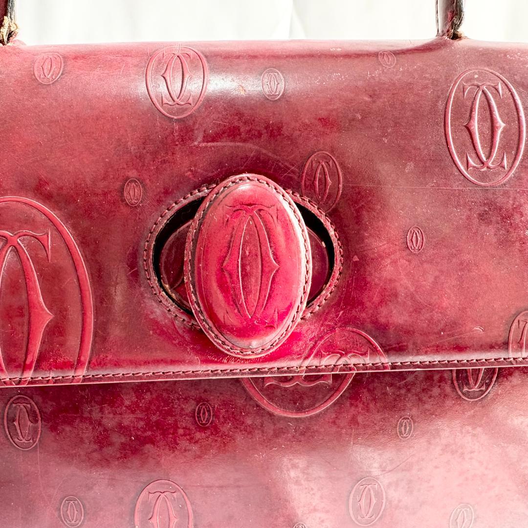 Cartier カルティエ ハンドバッグ ハッピーレッド バースデー