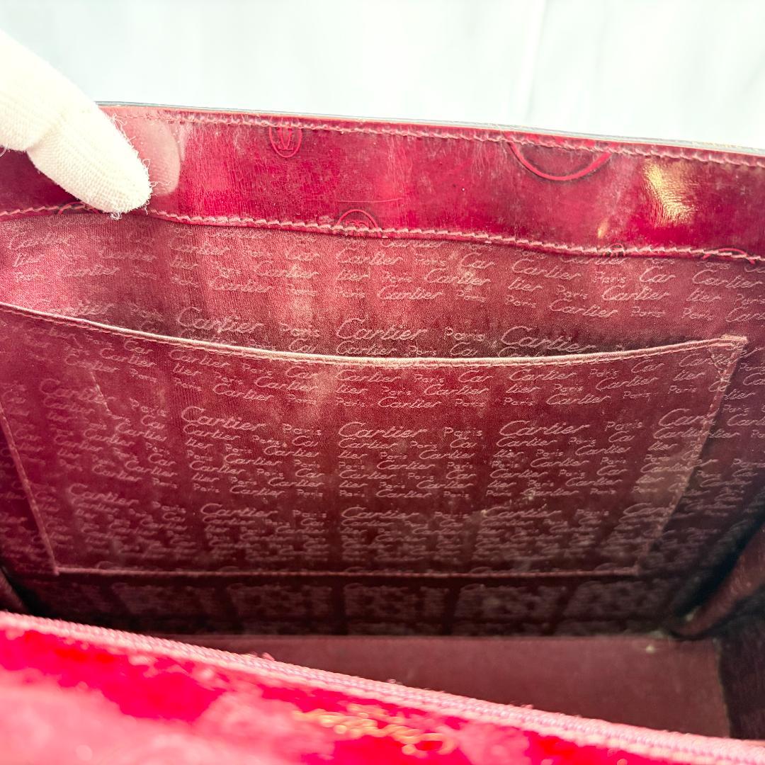 Cartier カルティエ ハンドバッグ ハッピーレッド バースデー