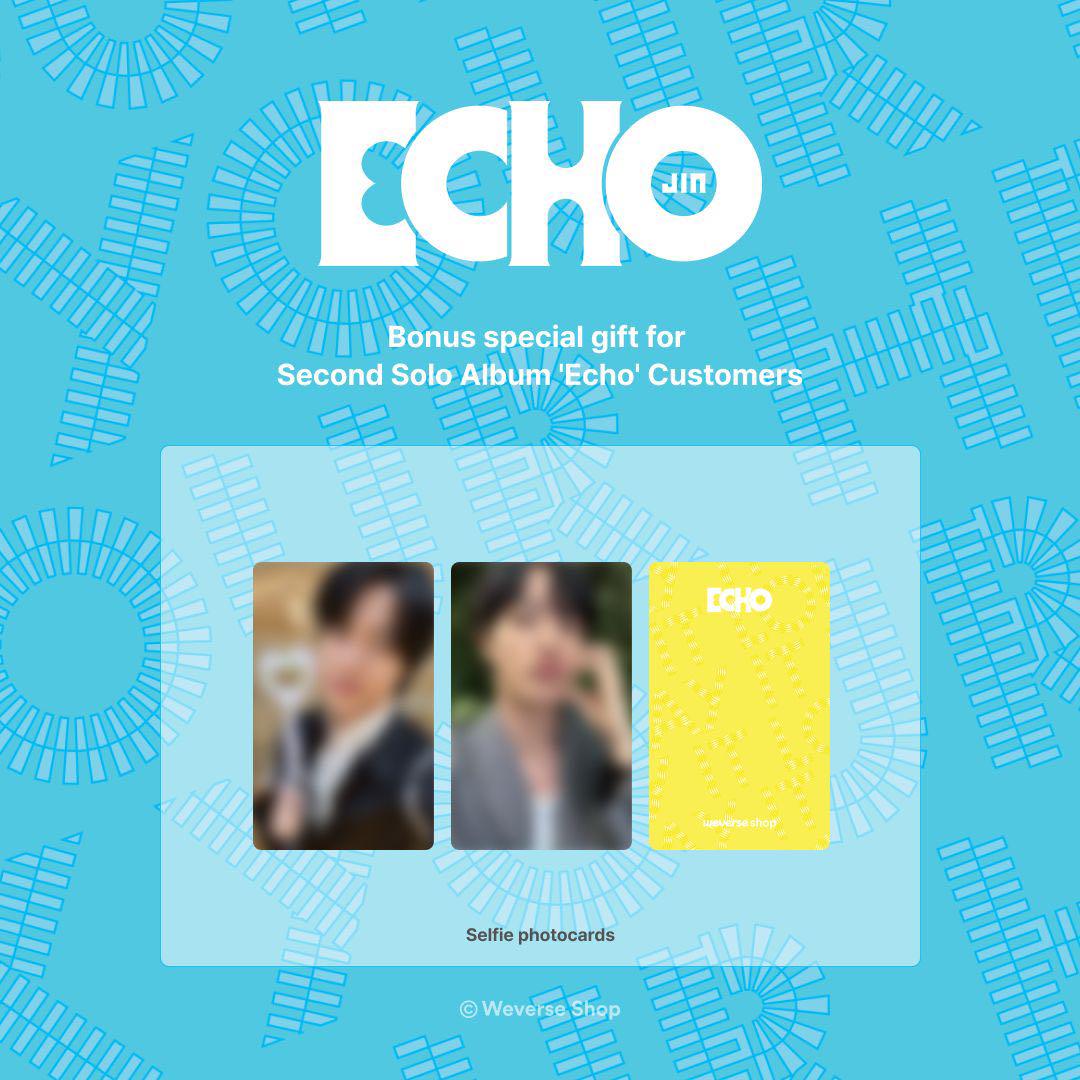 BTS JIN ECHO weverseスペシャルギフトトレカ BTS JINジン echo weverse SPECIAL GIFT トレカ - メルカリ