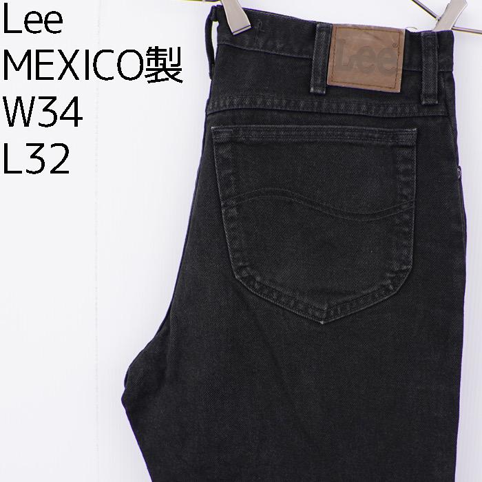 最終価格Lee リー ブラックデニム ボトム 黒 ストレート パンツ W34 Lee リー ブラックデニム W34 ボトム 黒 ストレート パンツ 11434