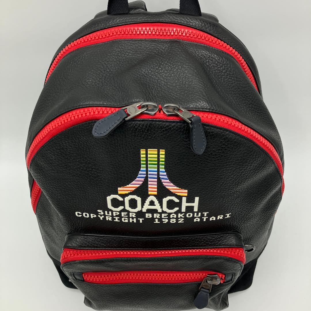 【希少】COACH アタリ コラボ レザー リュック F72914