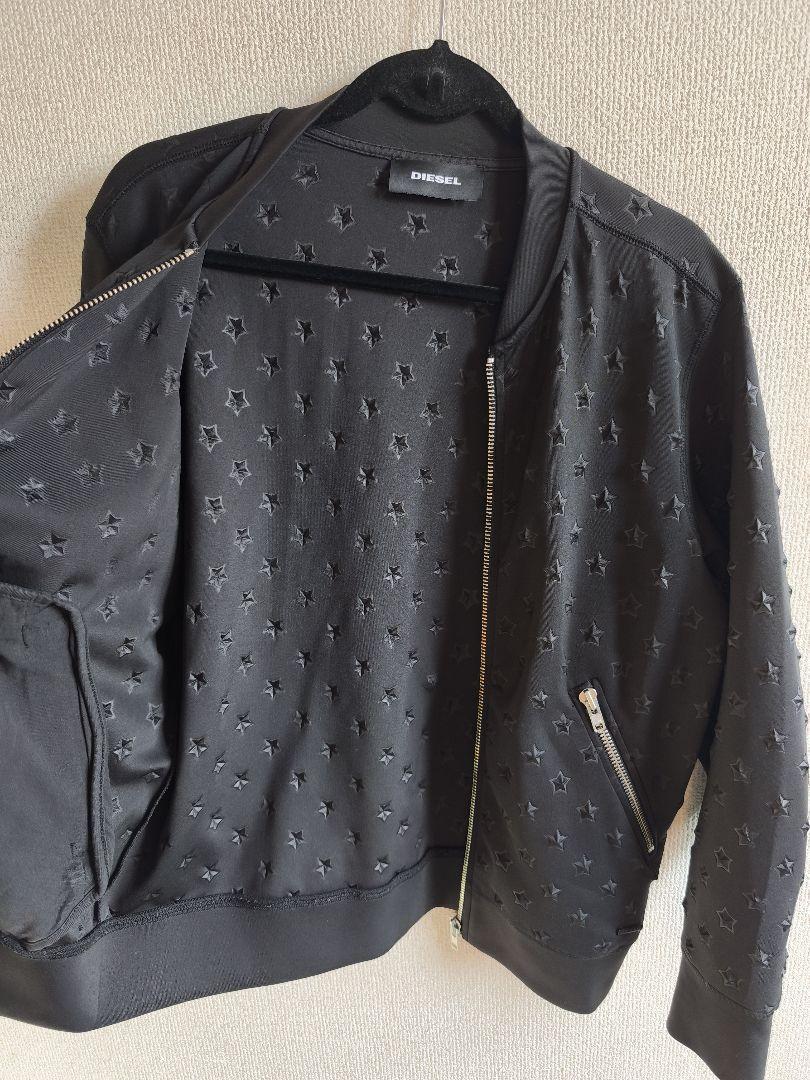 極美品 DIESEL ディーゼル 立体 星柄 ジャケット MA1 Ｓサイズ