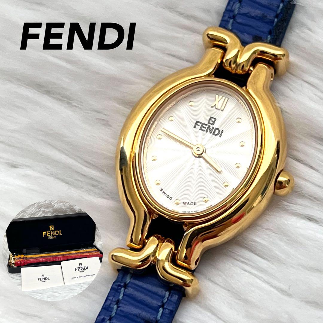 【稼動品・極美品✨】FENDI クオーツ 640L 箱付き 替えベルト5本付属