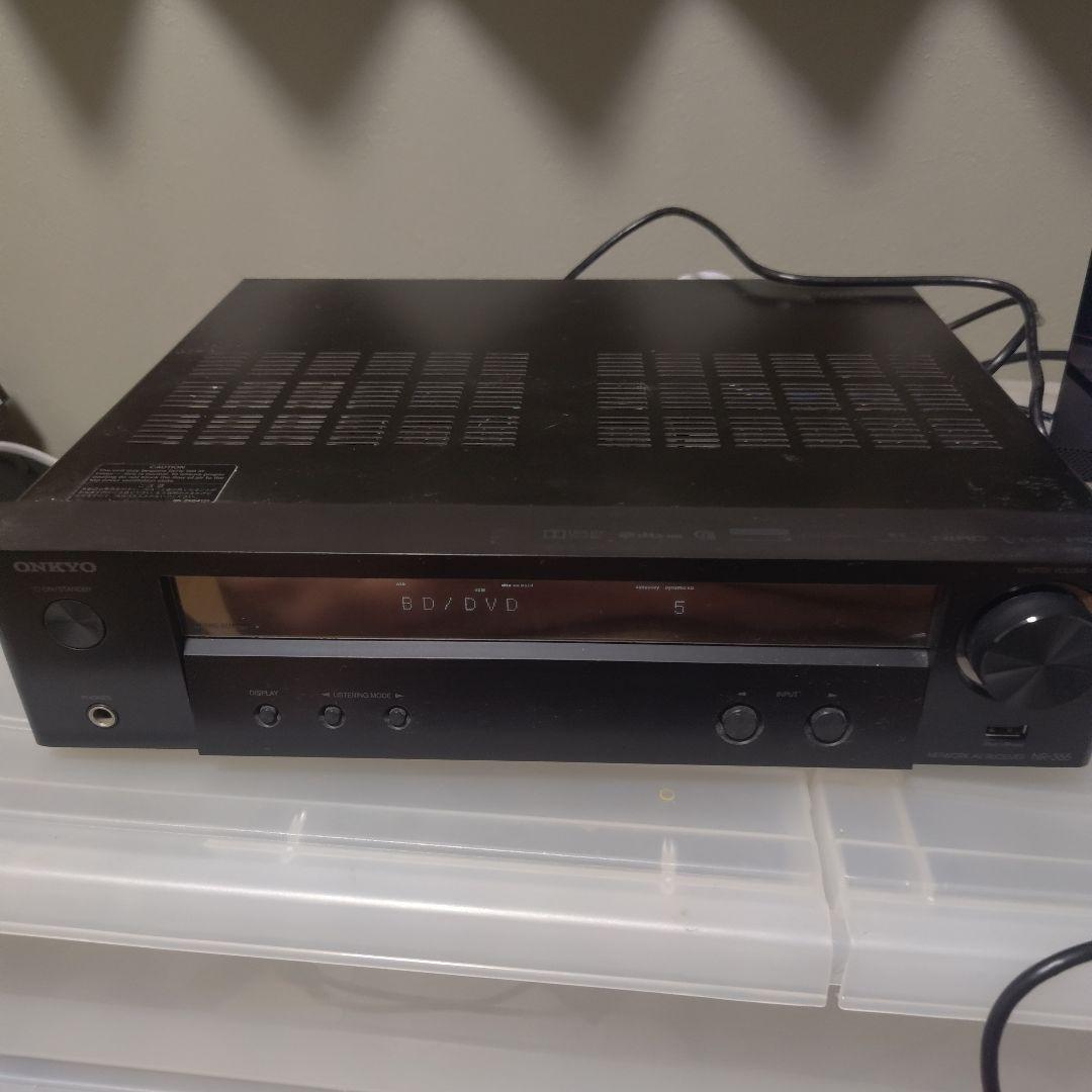 ONKYO AVアンプ BD/DVD ブラック NR-365 動作品
