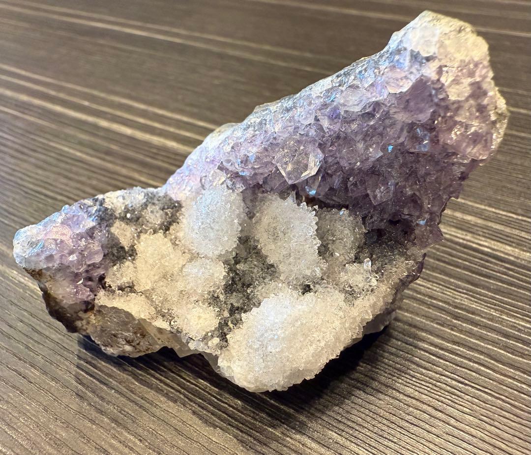 【ご確認用】 カルサイト共生 アメジスト クラスター ② 天然石