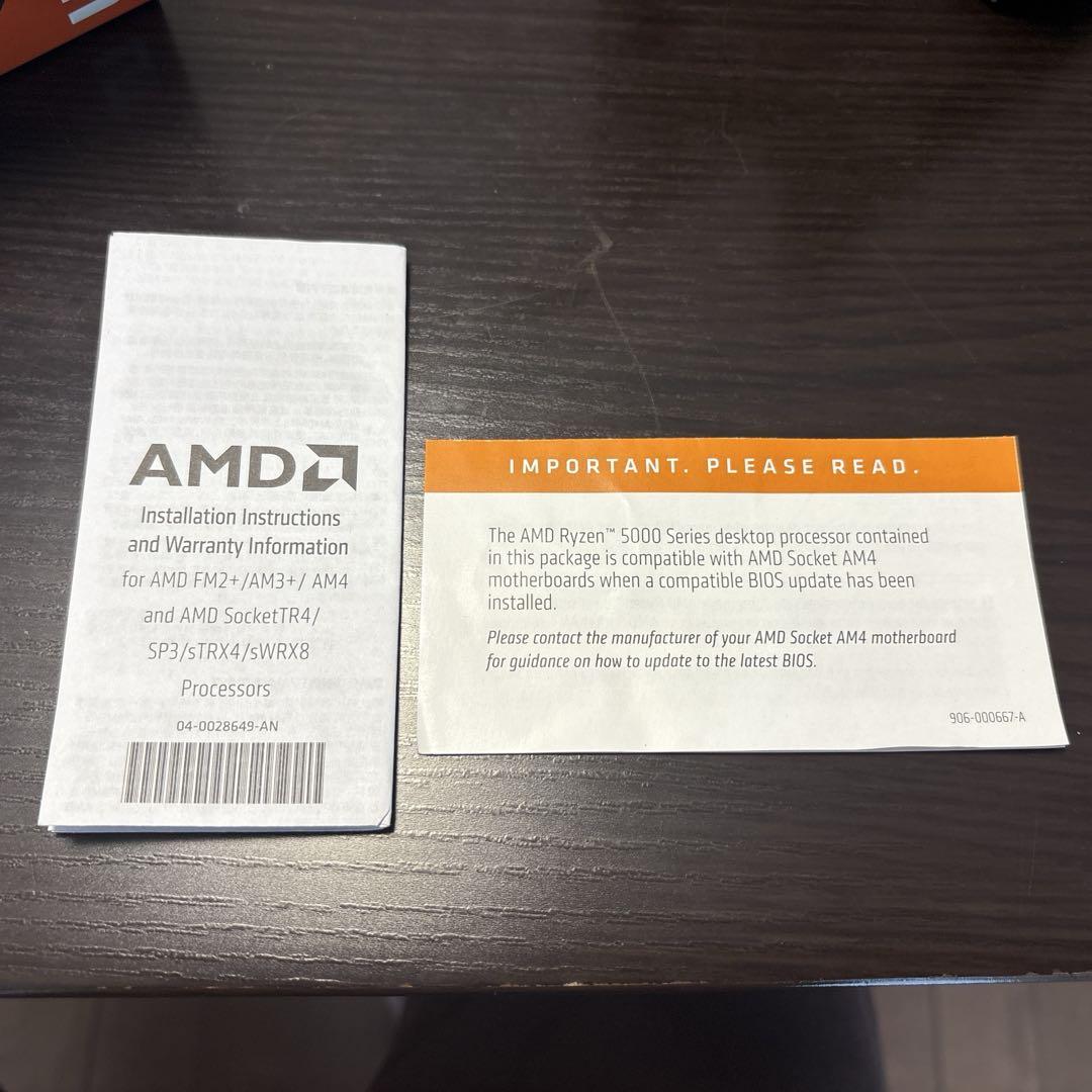 【動作確認済み】AMD RYZEN 5 5600X 【国内正規品】