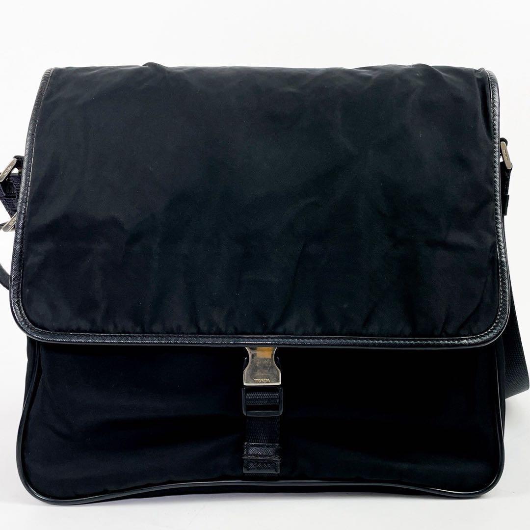 正規品】プラダ PRADA メッセンジャーバッグ 三角ロゴ A4 黒