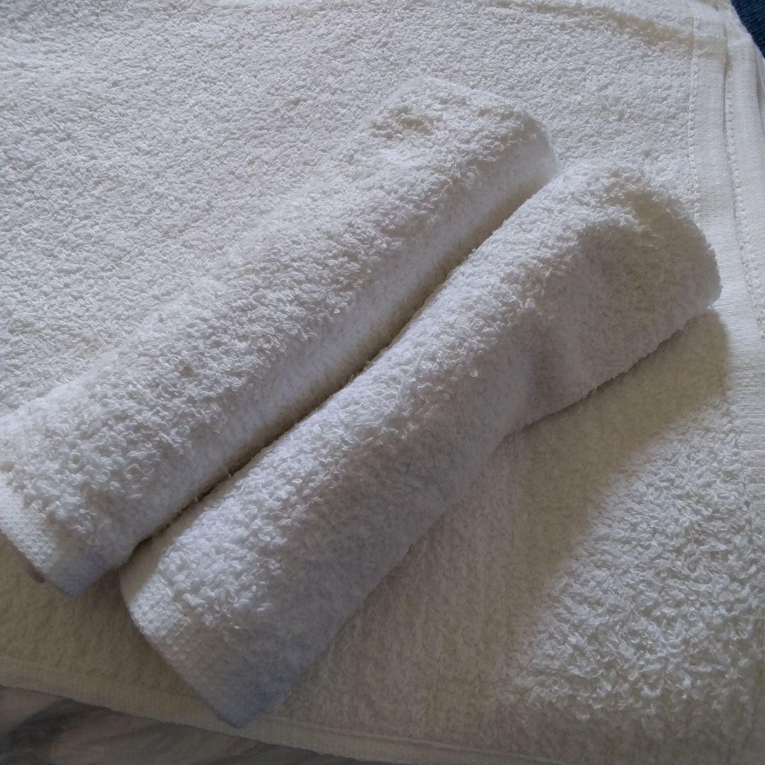 業務用おしぼりタオル白120枚まとめ買い